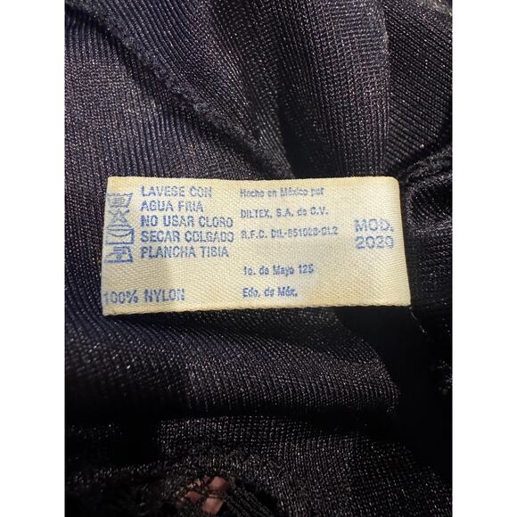 Ilusión Black Lace Slip Dress Nightgown | Size 42 (US M/L) - Picture 6 of 6